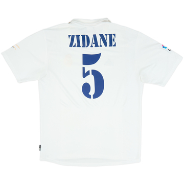 2002-03 Real Madrid Camiseta Local Centenario Zidane #5 - 4/10 - (L)