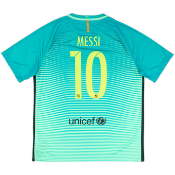 2016-17 Barcelona Third Shirt Messi #10 - 9/10 - (XL)