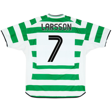 2001-03 Celtic Home Shirt Larsson #7 - 6/10 - (XL)