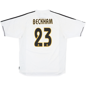 2003-04 Real Madrid Home Shirt Beckham #23 - 6/10 - (L)