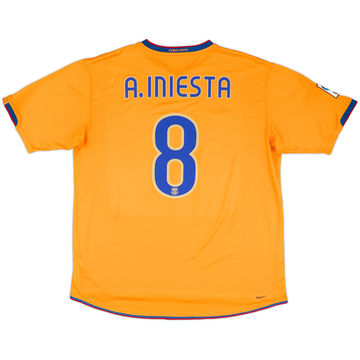 2007-08 Barcelona Third Shirt A.Iniesta #8 - 8/10 - (XXL)