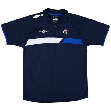 2006-07 Rangers Umbro 1/4 Zip Polo Shirt - 9/10 - (L)