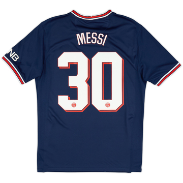 2021-22 Paris Saint-Germain Home Shirt Messi #30 - 8/10 - (M)