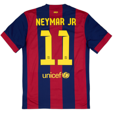 2014-15 Barcelona Home Shirt Neymar Jr #11 - 8/10 - (M)
