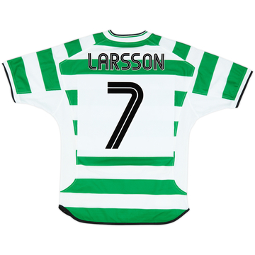 2001-03 Celtic Home Shirt Larsson #7 - 8/10 - (S)