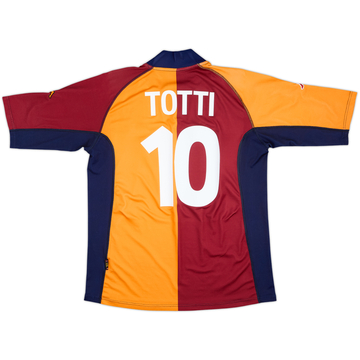 2001-02 Roma European Shirt Totti #10 - 7/10 - (XXL)