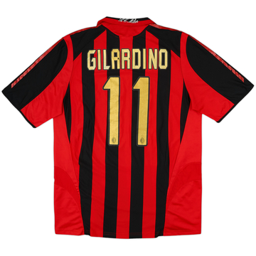 2005-06 AC Milan Home Shirt Gilardino #11 - 6/10 - (M)