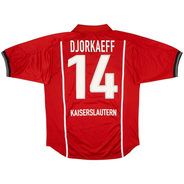 Camiseta de local del Kaiserslautern 1999-00 Djorkaeff #14 - 5/10 - (M)