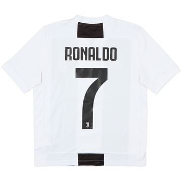 2018-19 Juventus Home Shirt Ronaldo #7 - 6/10 - (L.Boys)