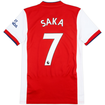 Camiseta de local del Arsenal 2021-22 Saka #7 - 7/10 - (XS)