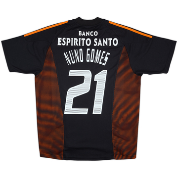 Camiseta de visitante del Benfica 2002-03 Nuno Gomes #21 - 6/10 - (L)