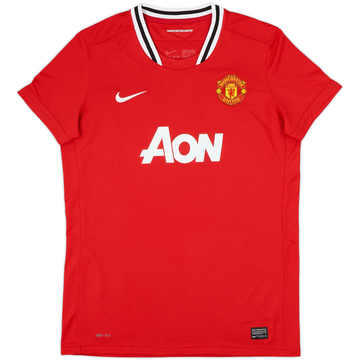 2011-12 Manchester United Home Shirt - 9/10 - (Women's L)