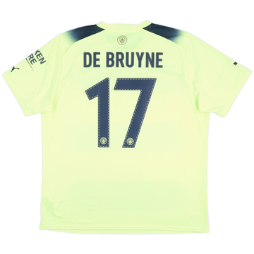 2022-23 Manchester City Third Shirt De Bruyne #17 - 10/10 - (XL)