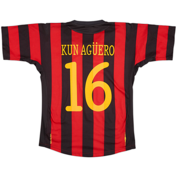 Camiseta de visitante del Manchester City 2011-12 Kun Aguero #16 - 7/10 - (XS)