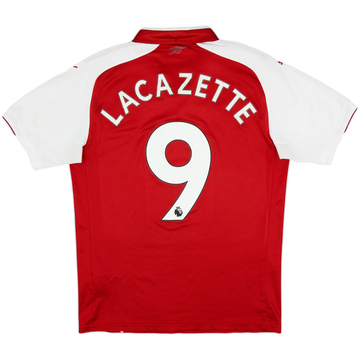 2017-18 Arsenal Home Shirt Lacazette #9 - 6/10 - (S)