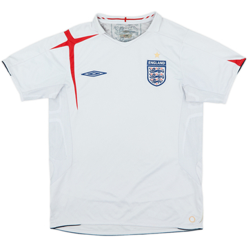 2005-07 England Home Shirt - 5/10 - (S)