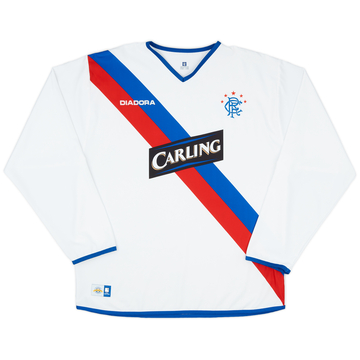 2004-05 Rangers Away L/S Shirt - 7/10 - (XL)