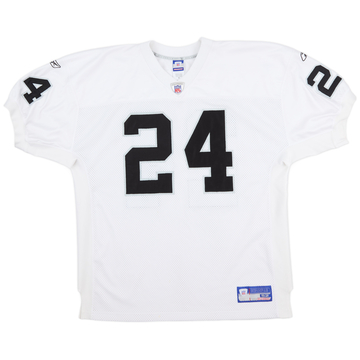 2002-04 Oakland Raiders C. Woodson #24 Reebok Authentic Away Jersey (Very Good) XXL