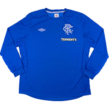 2012-13 Rangers Home L/S Shirt - 8/10 - (L)