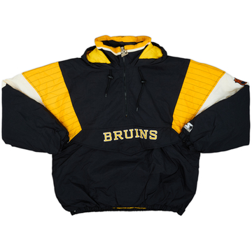 1990s Boston Bruins Starter 1/2 Zip Rain Coat - 9/10 - (XL)