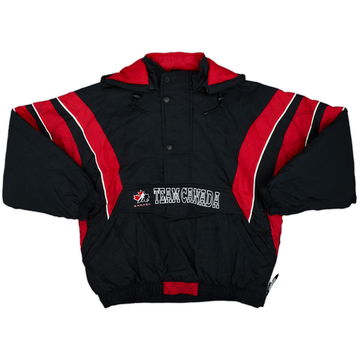 1990s Team Canada Starter 1/2 Zip Rain Coat - 9/10 - (XL)