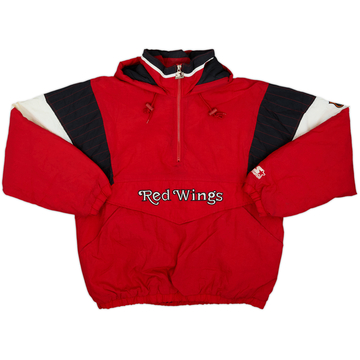1990s Detroit Red Wings Starter 1/2 Zip Rain Coat - 8/10 - (L)