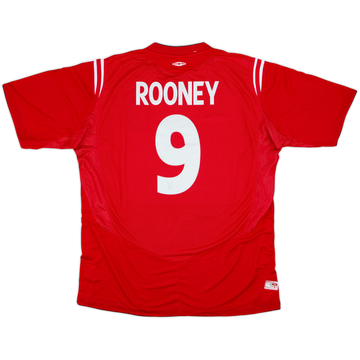 2004-06 England Away Shirt Rooney #9 (XL)