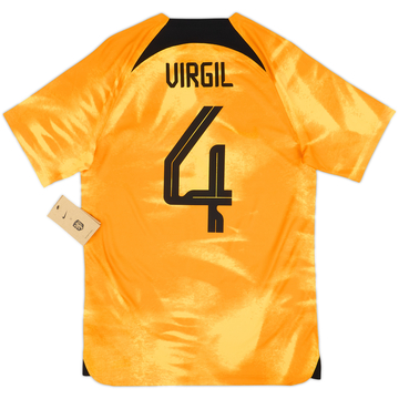 2022-23 Netherlands Home Shirt Virgil #4 (S)