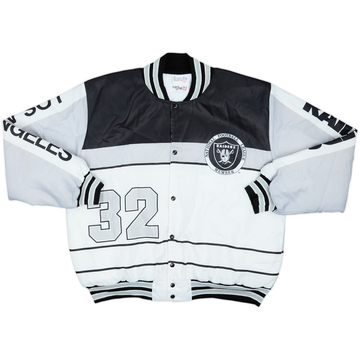 1992 Los Angeles Raiders Badge Fanimation Varsity Jacket - 7/10 - (XL)