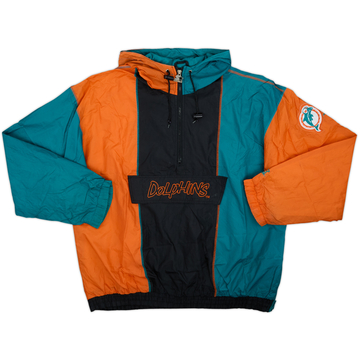 1990s Miami Dolphins Starter 1/2 Zip Rain Jacket - 8/10 - (XL)