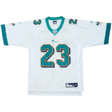 2007 Miami Dolphins Brown #23 Reebok On Field Away Jersey - 7/10 - (M)
