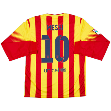 2013-15 Barcelona Away L/S Shirt Messi #10 (L)