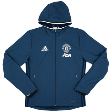2016-17 Manchester United adidas Hooded Track Jacket - 9/10 - (S)