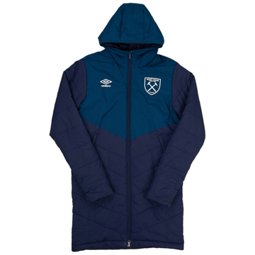 2017-18 West Ham Umbro Padded Bench Coat - 8/10 - (S)