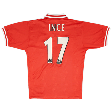 1996-98 Liverpool Home Shirt Ince #17 - 7/10 - (S)