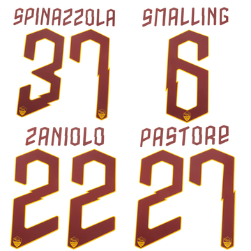 2019-20 Roma Away Name Set