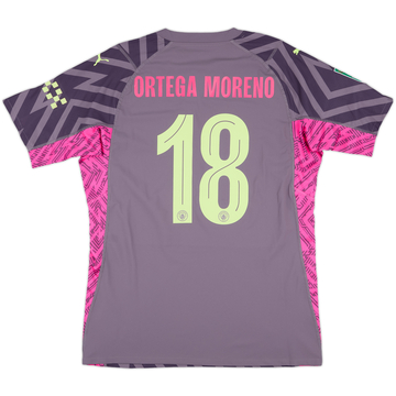 2023-24 Manchester City Match Issue Carabao Cup GK Shirt Ortega Moreno #18