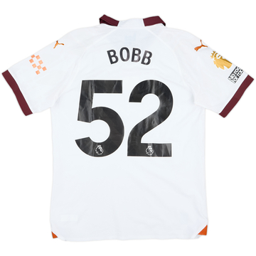 2023-24 Manchester City Match Issue Away Shirt Bobb #52