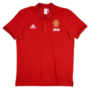 2017-18 Manchester United adidas Training Polo Shirt - 8/10 - (XL)