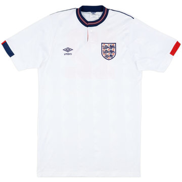 1989 England Match Worn Home Shirt #12 (Waddle) v Denmark