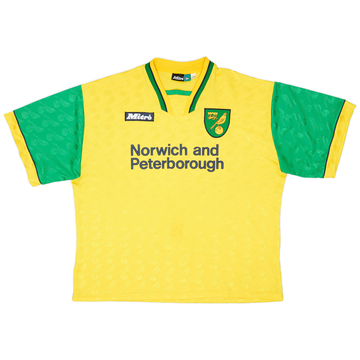 1996-97 Norwich Home Shirt - 8/10 - (XL)