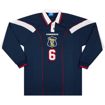 1996-98 Scotland Match Issue Home L/S Shirt #6
