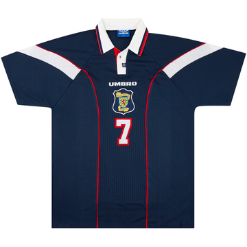 1996-98 Scotland Match Issue Home Shirt #7 (Gallacher)