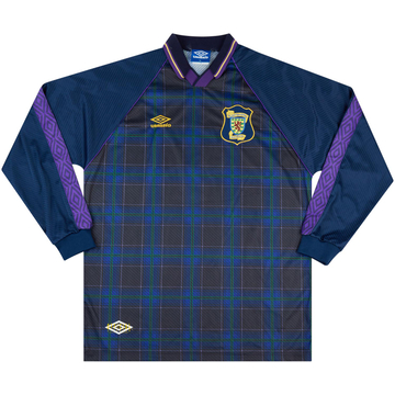 1996 Scotland Match Worn Home L/S Shirt #4 (McKinlay)