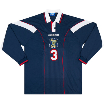 1998 Scotland Match Worn Home L/S Shirt #3 (Boyd) v Denmark