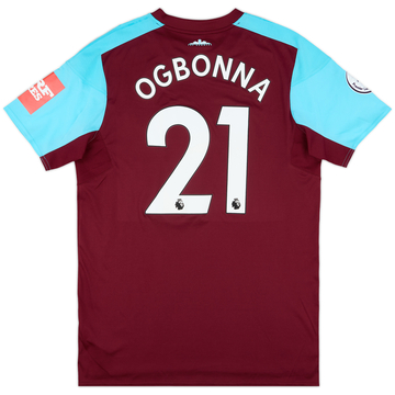 2017-18 West Ham Match Issue Home Shirt Ogbonna #21