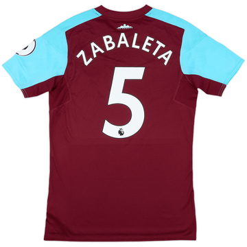 2017-18 West Ham Match Issue Home Shirt Zabaleta #5