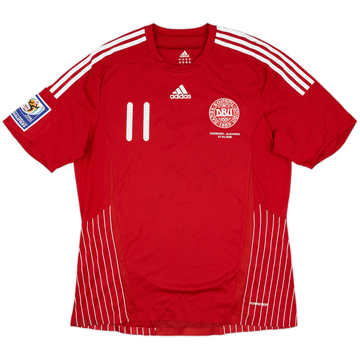 2009 Denmark Match Worn Home Shirt #11 (Larsen) v Albania