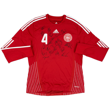 2008-10 Denmark Match Issue Signed Home L/S Shirt #4