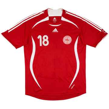 2006-08 Denmark Match Issue Home Shirt #18